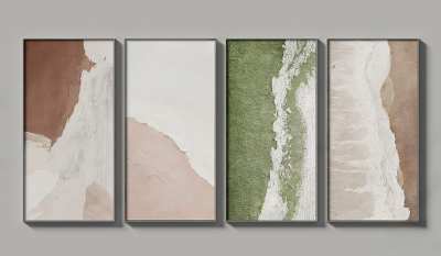 现代装饰画3D模型下载